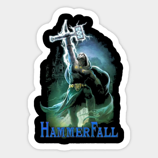 HAMMERFALL MERCH VTG Sticker by ZakiCalligraphy